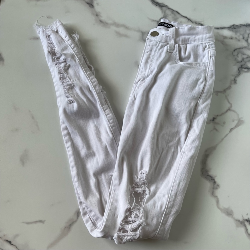 White Fashionnova Jeans